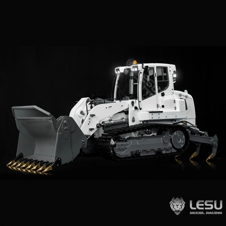 RC Lesu Racing 1:14 Laderaupe mit Reißzahn und Paladin PL18 weiß